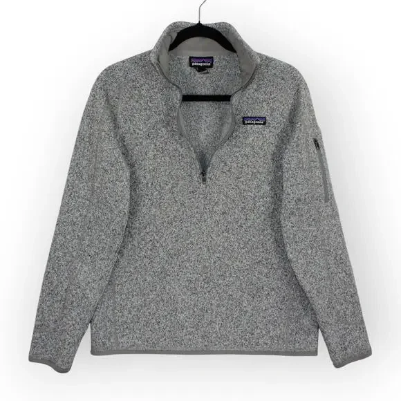 Patagonia (S/M) W's Better Sweater 1/4-Zip Heather Grey - Picture 5 of 8